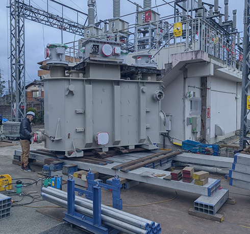 重量物の設置工事施工イメージ