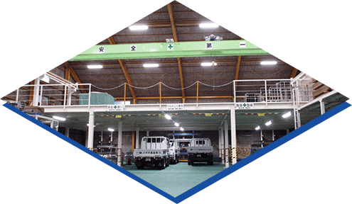 八千代重量株式会社の重量物一時保管倉庫