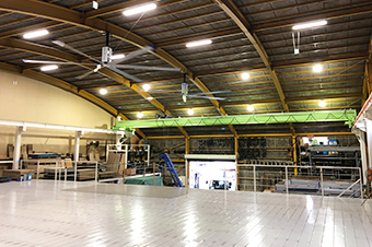 重量物一時保管倉庫の内部イメージ